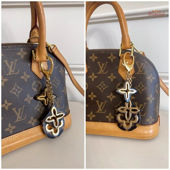 Authentic LOUIS VUITTON Tortoise Shell Resin Insolence Key Holder and Bag Charm - Picture 5 of 9